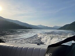 Central Scotland Country Side With Outdoor Bbq Hut