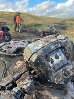 Central Scotland Country Side With Outdoor Bbq Hut