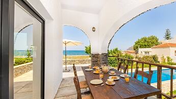 Platanias Beachfront Villa Elsa-90m To Main Square