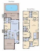 7BR Serene Home Close to Disney, Private Pool, Spa