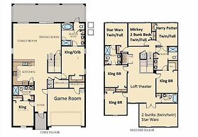 Themed Bedrooms & Private Pool Near Disney