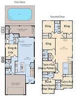 Spacious Home: Private Pool & Resort Access