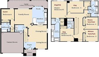 No Rear Neighbor 6BR Private Pool/spa Near Disney