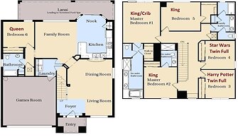 Home With Lakeview Close to Disney w Pool