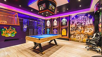 Hall of Famous Gameroom 10br Villa Pool Spa Disney