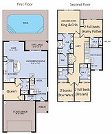 5BR Modern Home Near Disney, Themed Rooms, Pool