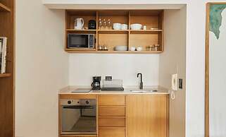 Spacious studio with balcony terrace I