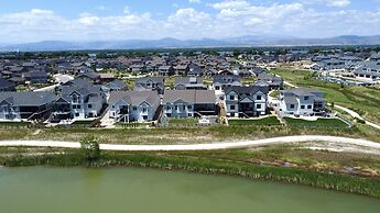 Upscale Waterfront Estate With Mountain Sunset Views