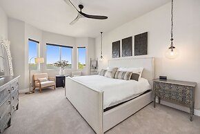 Upscale Waterfront Estate With Mountain Sunset Views