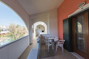 Modern Apartment With Terrace and Fireplace