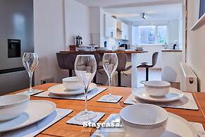 White Cozy House With Pool Table Game Room