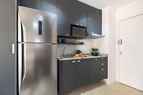 Estúdio Moderno com AC e Rooftop