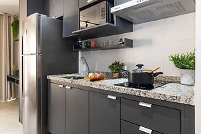 Estúdio Moderno com AC e Rooftop