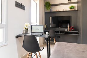 Estúdio Moderno com AC e Rooftop