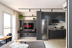 Estúdio Moderno com AC e Rooftop