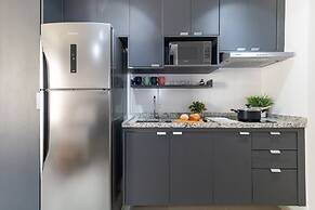 Estúdio Moderno com AC e Rooftop