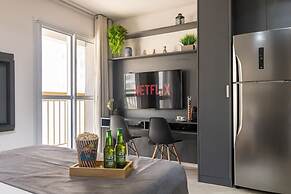 Estúdio Moderno com AC e Rooftop