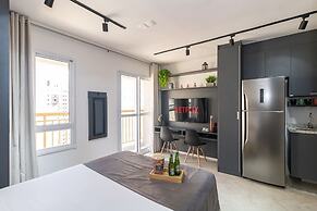 Estúdio Moderno com AC e Rooftop