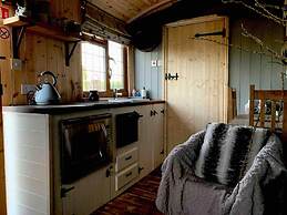Cute and Cosy Shepard hut With Wood Fuel hot tub