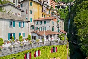 Terrace on Orrido di Nesso Waterfall