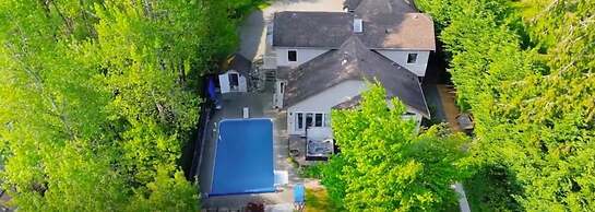 Luxury ocean dock pool villa