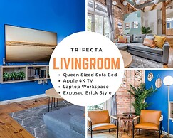 100 Year-old Historic Brick 2BR Loft Large Patio2