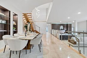 Cliffside Castle With Bay And City Views