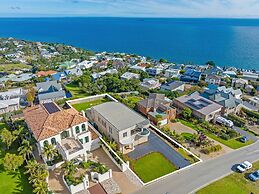 Cliffside Castle With Bay And City Views