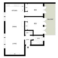 Bright & Sunny 2-bed Unit in the Heart of St Kilda