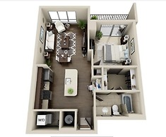 Uptown Furnished Apartments Near Boa Stadium 1 Bedroom Apts by RedAwni