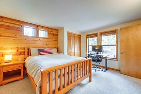 Deck w/ Hot Tub: Serene Cabin in Truckee