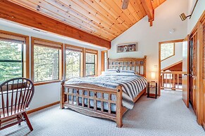 Deck w/ Hot Tub: Serene Cabin in Truckee