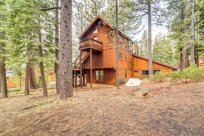 Deck w/ Hot Tub: Serene Cabin in Truckee