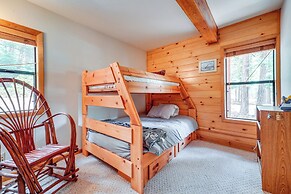 Deck w/ Hot Tub: Serene Cabin in Truckee