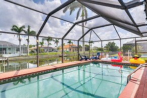 Lanai & Pool: Waterfront Cape Coral Home!