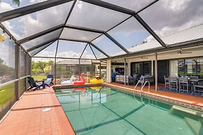 Lanai & Pool: Waterfront Cape Coral Home!