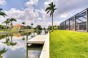 Lanai & Pool: Waterfront Cape Coral Home!