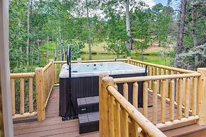 Private Hot Tub & Pond: Conifer Log Cabin