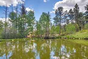 Conifer Log Cabin Rental w/ Private Hot Tub & Pond