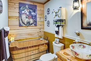 Conifer Log Cabin Rental w/ Private Hot Tub & Pond