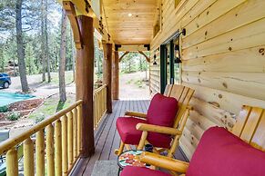 Conifer Log Cabin Rental w/ Private Hot Tub & Pond