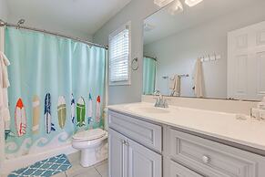 Walk to Surf City Beach: Ocean-view Home w/ Decks!