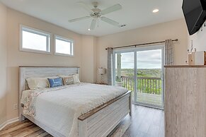 Walk to Surf City Beach: Ocean-view Home w/ Decks!