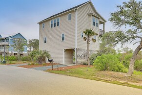 Walk to Surf City Beach: Ocean-view Home w/ Decks!