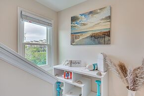 Walk to Surf City Beach: Ocean-view Home w/ Decks!