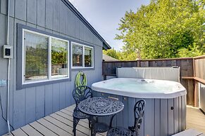 Waldport Home w/ Private Hot Tub & Views!