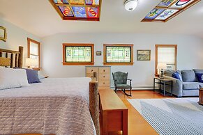 Yard & Fire Pit: Unique Cape Cod Home in Brewster