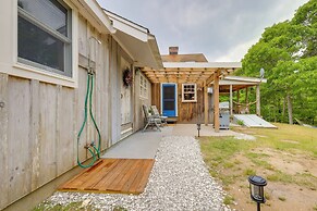 Yard & Fire Pit: Unique Cape Cod Home in Brewster