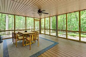 Woodsy Big Bass Lake Hideaway w/ Fire Pit + Deck!