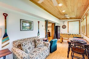 Walk to Beaches: Tree-lined Pocono Lake Retreat!